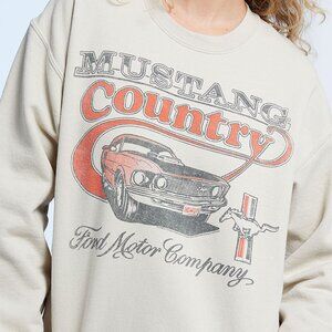 JUNK FOOD CLOTHING trendy graphic car crewneck sweatshirt